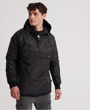 Superdry Surplus Goods Pop Over Hood Férfi Kabát Fekete | VLQHU1485